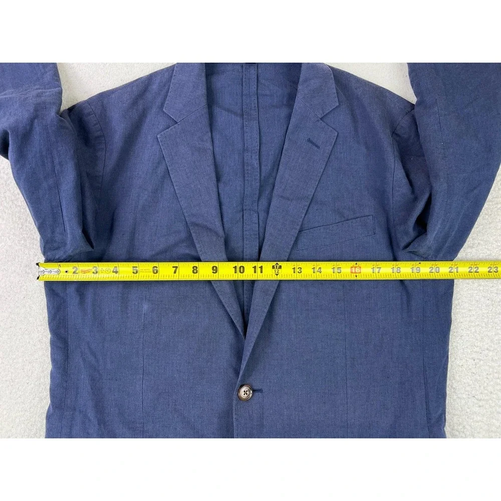 J.Crew Ludlow Blazer Mens 40R Blue Cotton Linen Slim Unstructured Somelos Coat